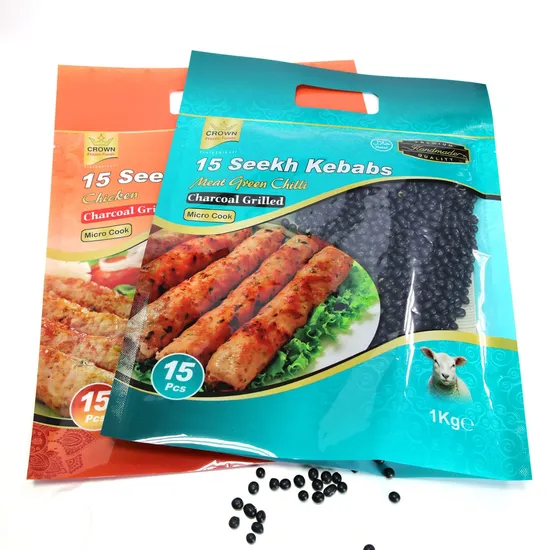 Transparent Vacuum Food Grade Three Side Seal Plastic Packaging Bag