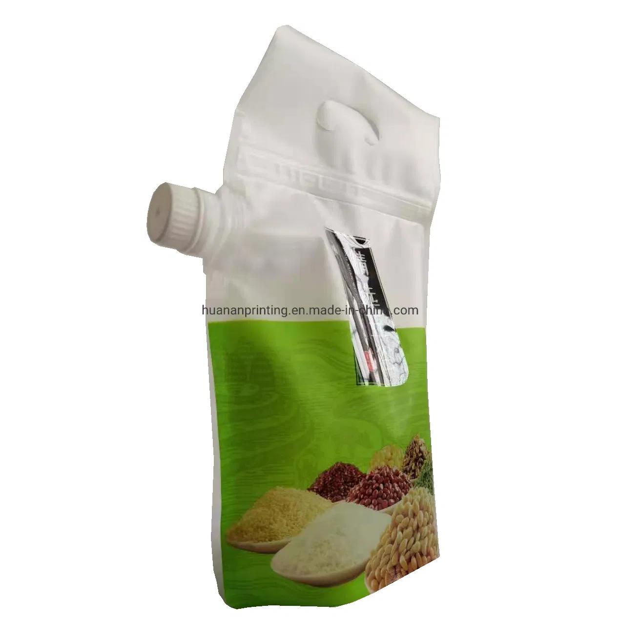 Spout Pouch with Matt Finishing and Clear Transparent Window.