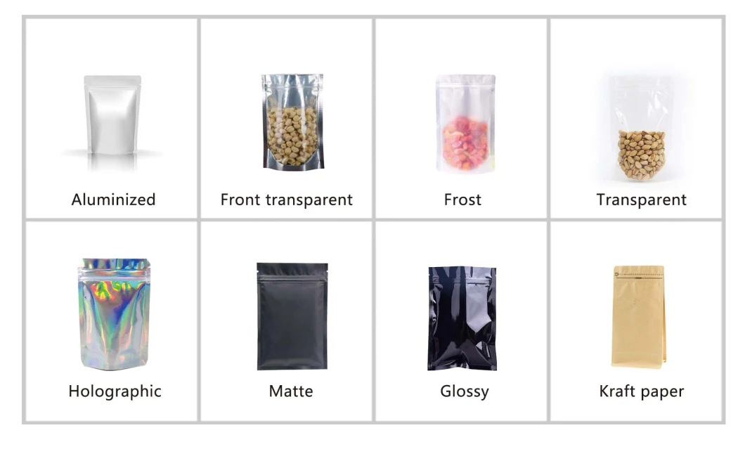 Retort Aluminum Foil Food 3 Side Seal Packaging Vacuum Sealing Plastic Bags