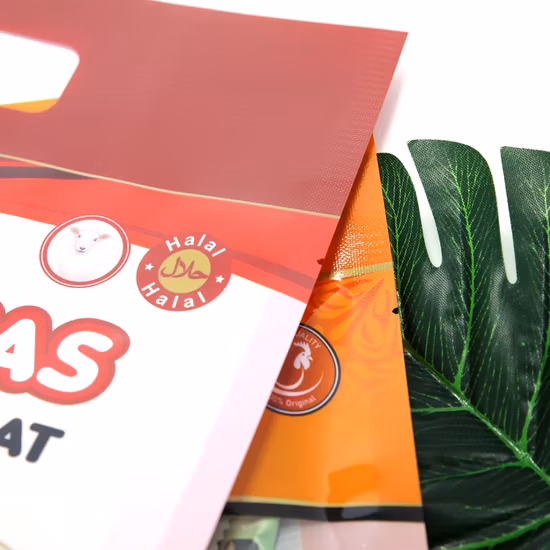 Transparent Vacuum Food Grade Three Side Seal Plastic Packaging Bag