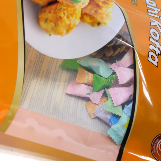 Transparent Vacuum Food Grade Three Side Seal Plastic Packaging Bag