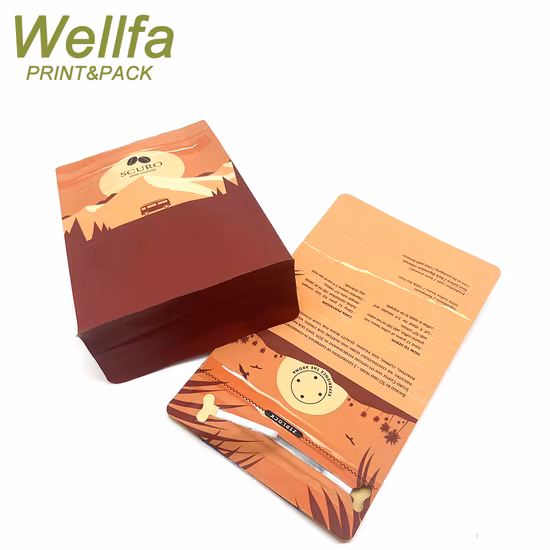 Borsa da caffè a fondo piatto con cerniera in alluminio OEM Bolsas De Cafe 250g500g1kg con confezione di caffè con valvola