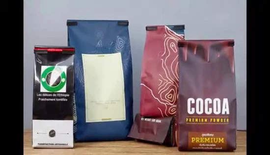 Sacchetti di alluminio personalizzati, sacchetti di caffè monouso per organi con valvola, imballaggi per la vendita al dettaglio, soffietto laterale/buste stand up/otto sacchetti con chiusura laterale