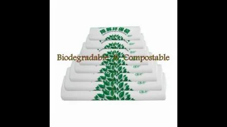 Sacchetti per imballaggio alimentare compostabili al 100%, sacchetti per alimenti da asporto in plastica usa e getta, sacchetti per alimenti biodegradabili per supermercato/panetteria